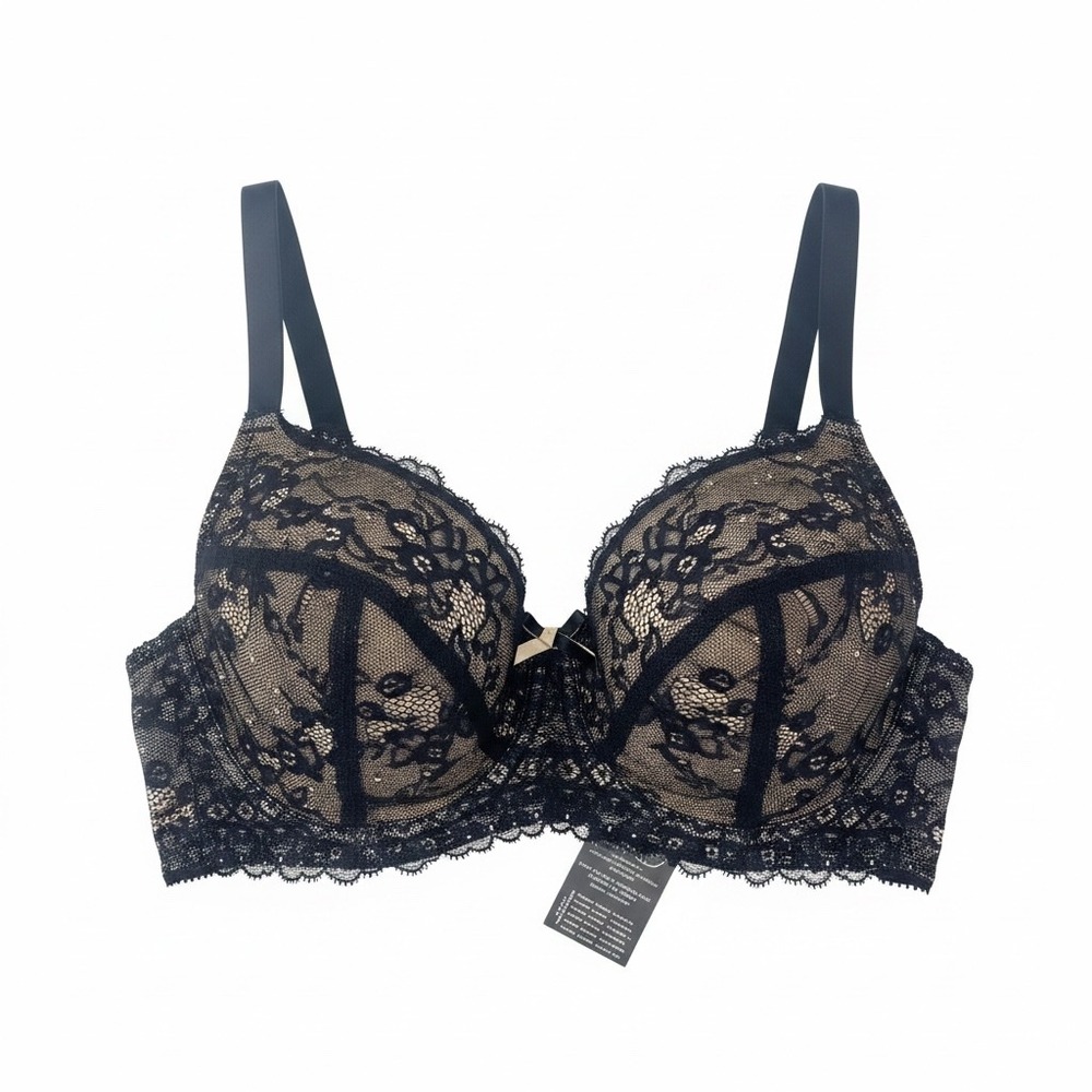 Panache Sophie Nursing Bra Black Lace Non-Wired Maternity 32E 5821
